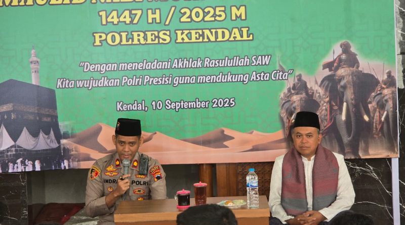 Polres Kendal Gelar Peringatan Maulid Nabi, Perkuat Iman dan Jalin Silaturahmi