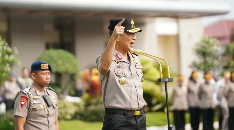 Apel Perdana Kapolda Jateng, Tegas; Tidak Ada Toleransi bagi Anggota yang Membekingi Judi dan Narkoba